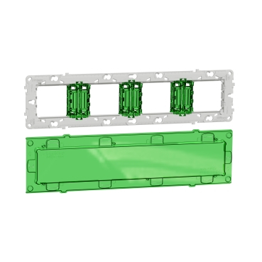 Rama Suport 4P sau 10M fixare zamak Schneider Noua Unica Pro NU7008C [1]