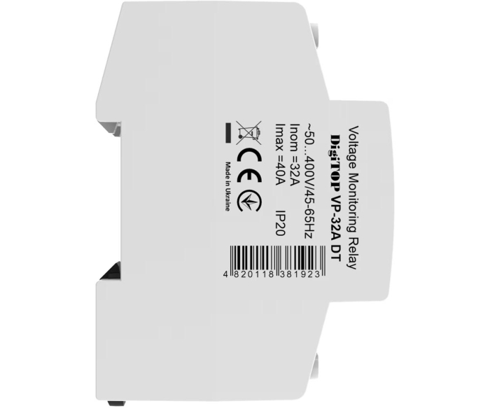 Releu protectie tensiune monofazat 32A 2P 1 secventa DigiTop VP-32A DT [3]