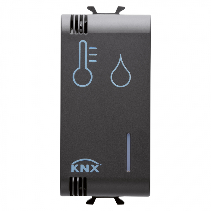 Senzor temperatura si umiditate 1M Gewiss Chorus KNX negru GW12799H [1]