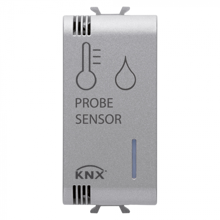 Senzor temperatura si umiditate 1M Knx Easy Gewiss Chorus titan GW14762H [1]