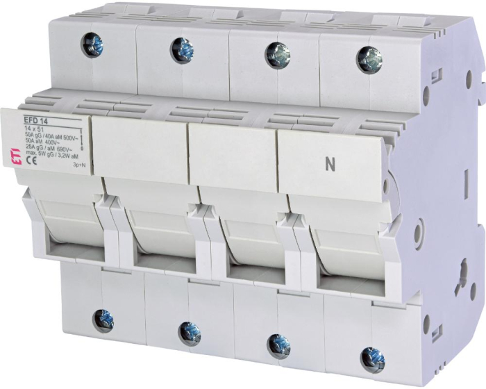 Separator cu fuzibil 3P+N 50A 14X51mm Eti 002560005 [1]