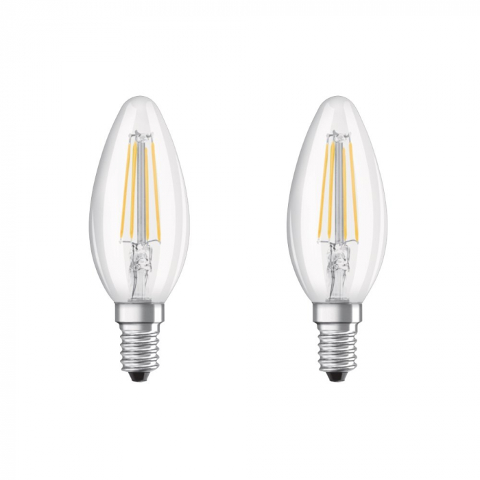 Set 2 becuri B40 LED 4W 470lm 2700K E14 Osram 4052899972032 [1]