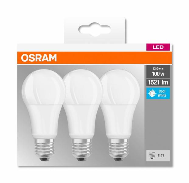 Set 3 becuri A100 LED 13W 1521lm 4000K E27 Osram 4058075819559 [2]