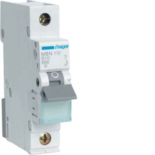 Siguranta automata 10A 1P 6ka B Hager MBN110 [1]