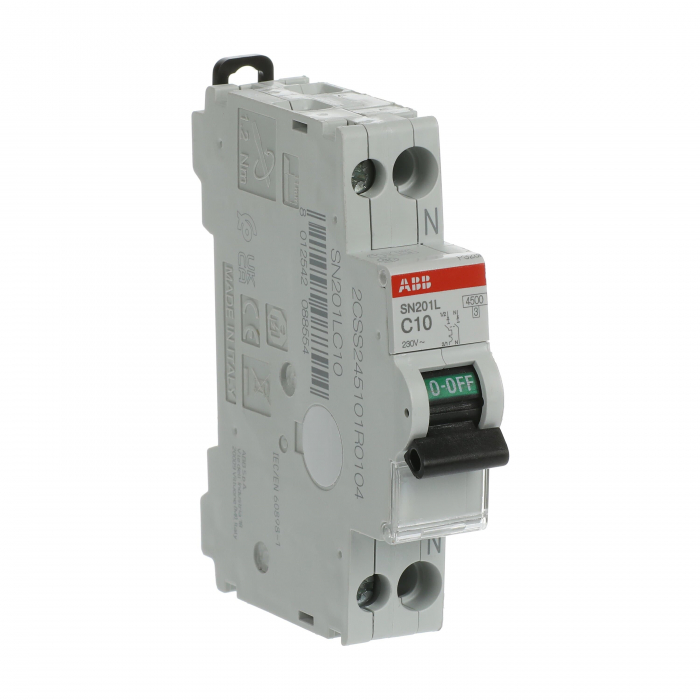 Siguranta automata 10A 1P+N C 4,5ka ABB SN201L 2CSS245101R0104 [2]