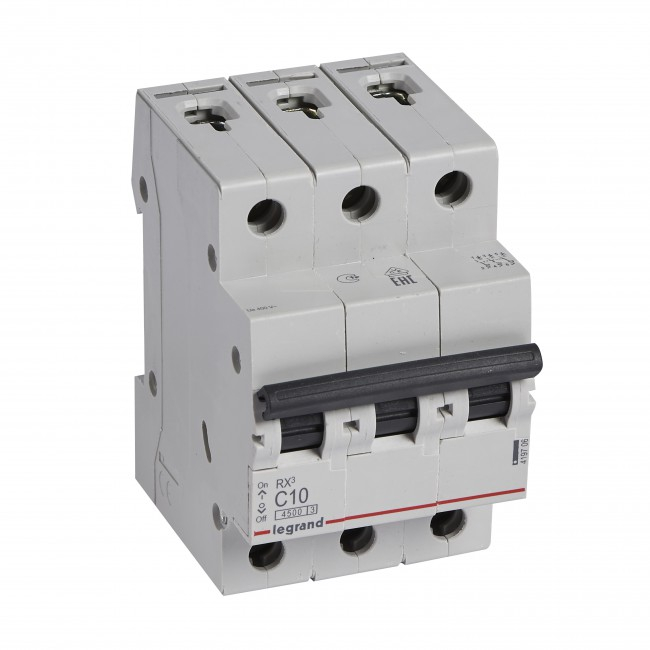 Siguranta automata 10A 3P C 4,5ka Legrand RX3 419706 [1]