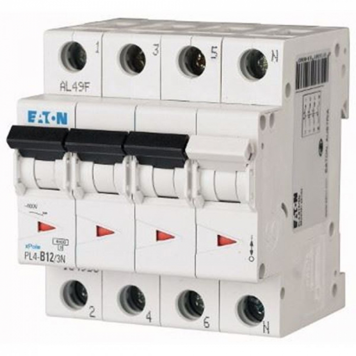 Siguranta automata 10A 3P+N 6ka Eaton PL6-C10/3N [1]