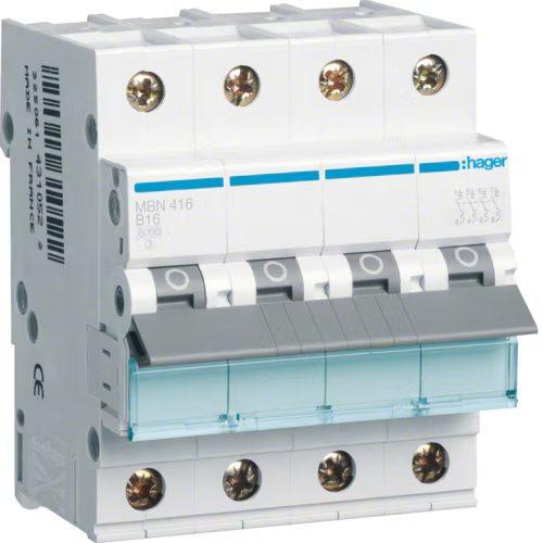 Siguranta automata 16A 4P 6ka B Hager MBN416 [1]