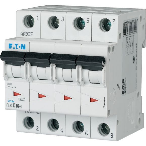Siguranta automata 16A 4P C 6ka Eaton PL6-C16/4 [1]
