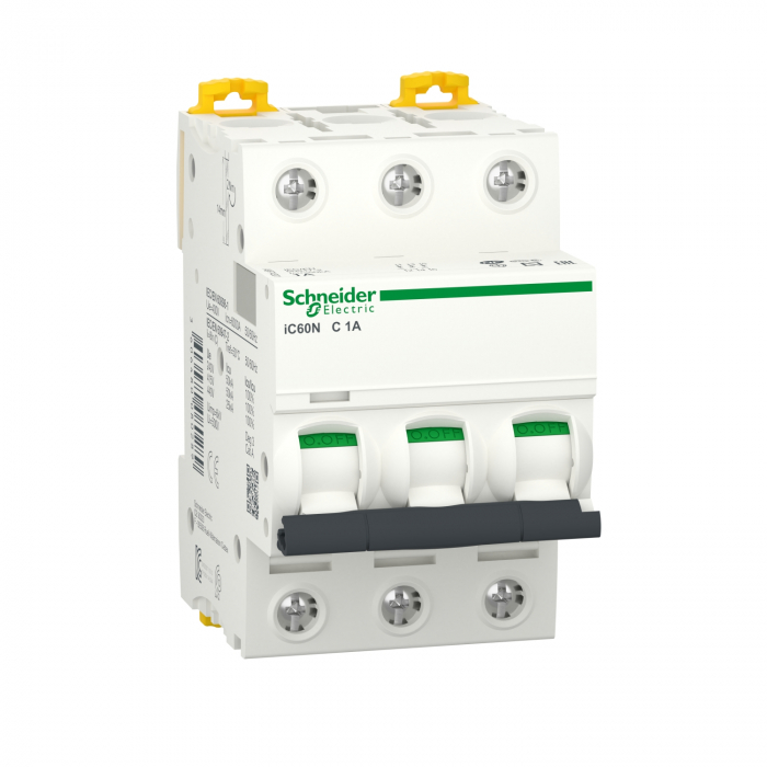 Siguranta automata 1A 3P 6ka ACTI9 iC60N Schneider A9F74301 [1]