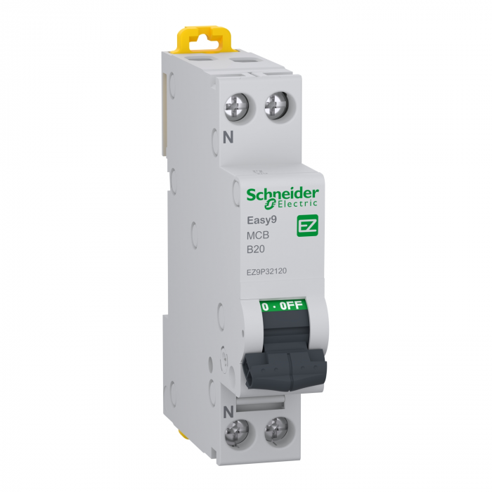 Siguranta automata 20A 1P+N B 4,5kA Easy9 Schneider EZ9P32120 [1]