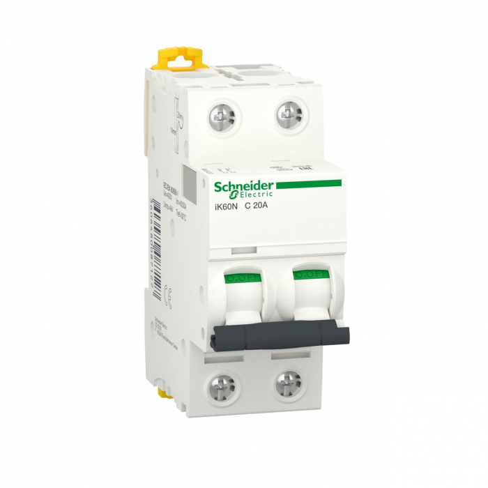 Siguranta automata 20A 2P 6ka ACTI9 IK60N Schneider A9K24220 [1]