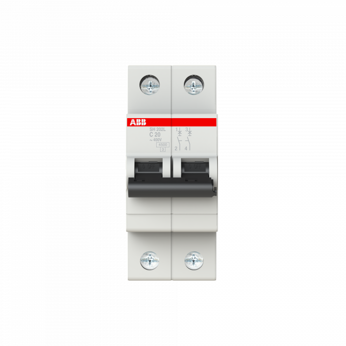 Siguranta automata 20A 2P C 4,5ka ABB SH202L 2CDS242001R0204 [1]