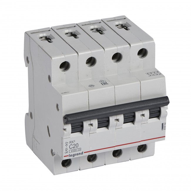 Siguranta automata 20A 4P C 4,5ka Legrand RX3 419742 [1]