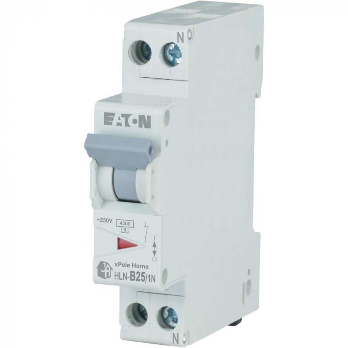 Siguranta automata 25A 1P+N B 4,5ka HLN-B25/1N Xpole Eaton 501053 [1]
