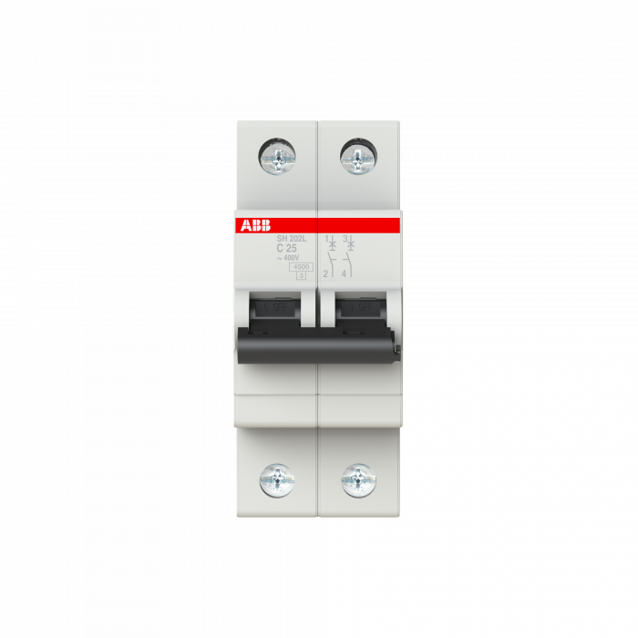 Siguranta automata 25A 2P C 4,5ka ABB SH202L 2CDS242001R0254 [1]