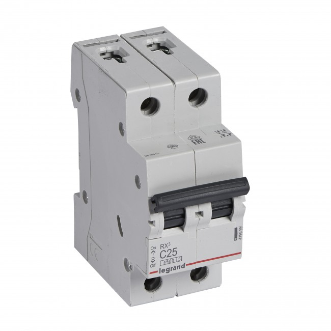 Siguranta automata 25A 2P C 4,5ka Legrand RX3 419699 [1]