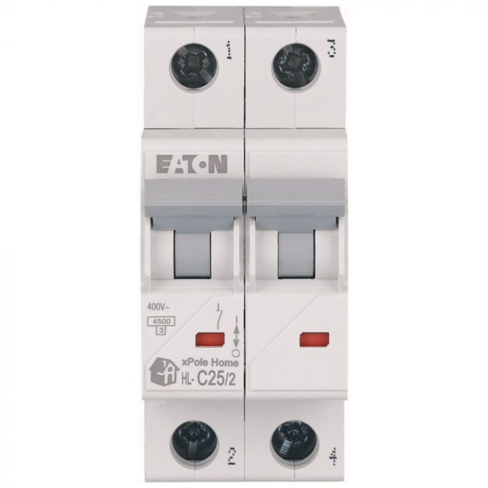 Siguranta automata 25A 2P C 4,5ka Xpole Eaton HL-C25/2 [1]