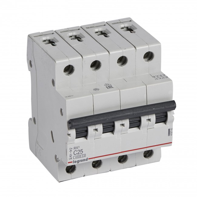 Siguranta automata 25A 4P C 4,5ka Legrand RX3 419743 [1]