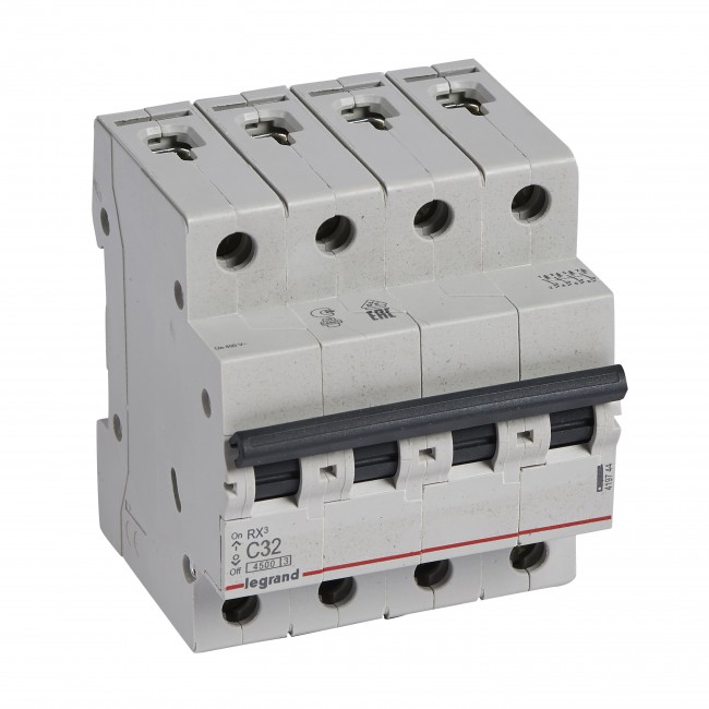 Siguranta automata 32A 4P C 4,5ka Legrand RX3 419744 [1]