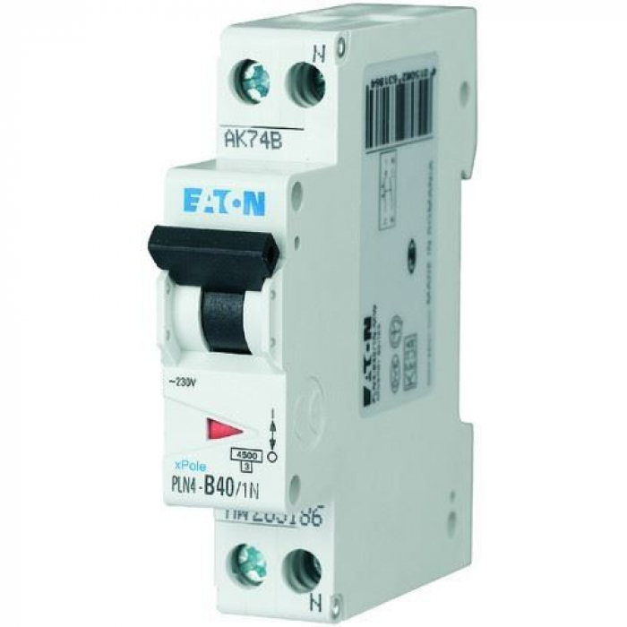 Siguranta automata 40A 1P+N C 4,5ka Xpole Eaton HLN-C40/1N [2]