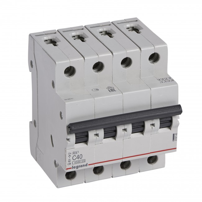 Siguranta automata 40A 4P C 4,5ka Legrand RX3 419745 [1]
