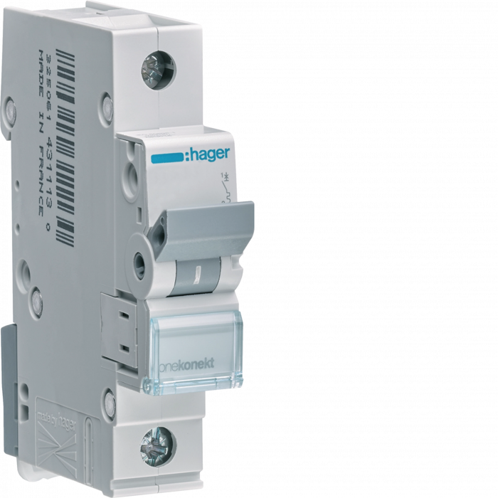Siguranta automata 50A 1P Curba C 6ka Hager MCN150 [1]