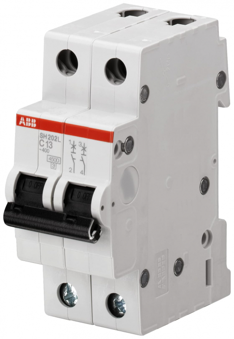 Siguranta automata 50A 2P C 4,5ka ABB SH202L 2CDS242001R0504 [1]