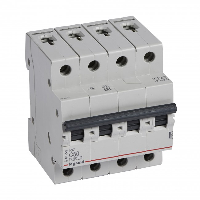 Siguranta automata 50A 4P C 4,5ka Legrand RX3 419746 [1]