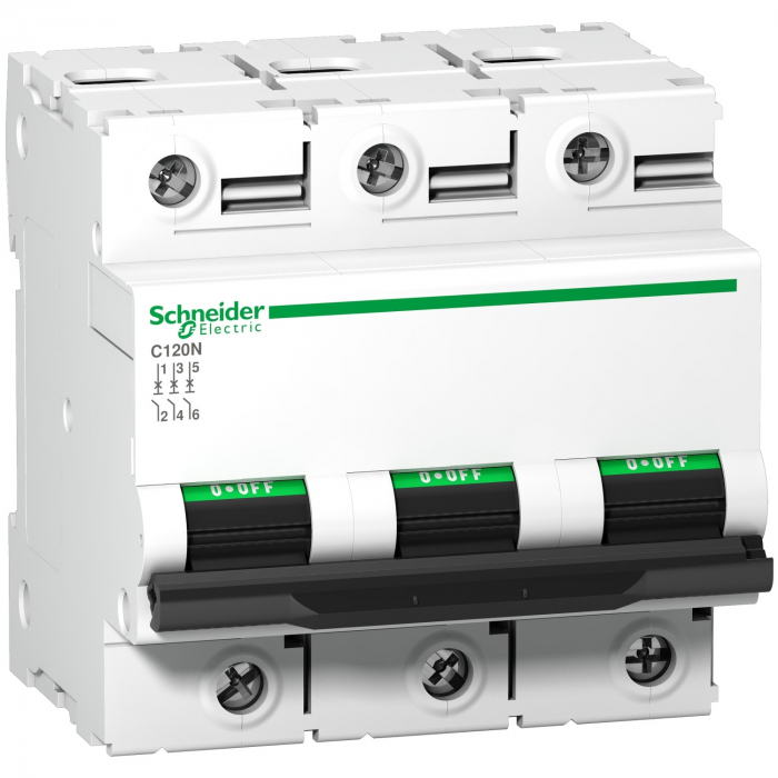 Siguranta automata 63A 3P C 10ka Acti9 C120N Schneider A9N18364 [1]