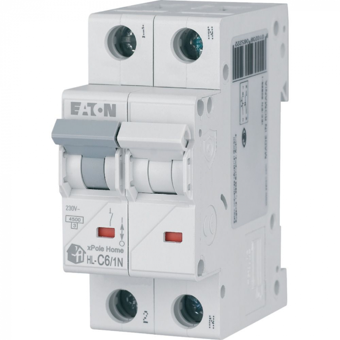 Siguranta automata 6A 1P+N C 4,5ka Xpole Eaton HL-C6/1N [2]