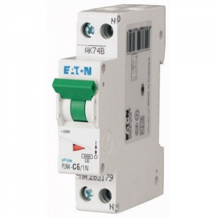 Siguranta automata 6A 1P+N C 4,5ka Xpole Eaton HLN-C6/1N [2]