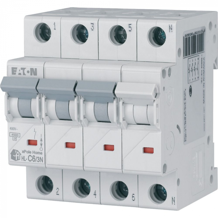 Siguranta automata 6A 3P+N C 4,5ka Xpole Eaton HL-C6/3N [2]