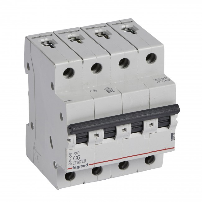 Siguranta automata 6A 4P C 4,5ka Legrand RX3 419738 [1]