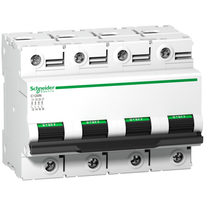 Siguranta automata 80A 4P C 10ka Acti9 C120N Schneider A9N18372 [1]