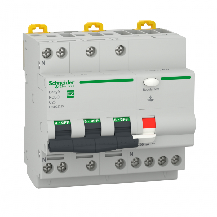 Siguranta Diferential 25A 3P+N C 300mA 4,5kA Easy9 Schneider EZ9D22725 [1]