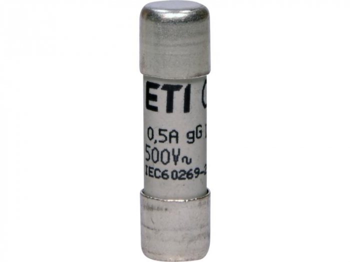 Siguranta fuzibila cilindrica 0.5A CH10X38 gG 500V Eti 002651011 [1]