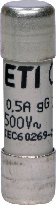 Siguranta fuzibila cilindrica 0.5A CH10X38 gG 500V Eti 002651011 [1]