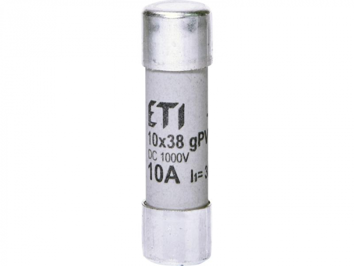 Siguranta fuzibila voltaica 10A CH10X38 gPV 1000V Eti 002625075 [1]