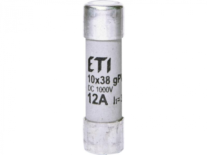 Siguranta fuzibila voltaica 12A CH10X38 gPV 1000V Eti 002625077 [1]