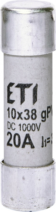 Siguranta fuzibila voltaica 20A CH10X38 gPV 1000V Eti 002625085 [1]