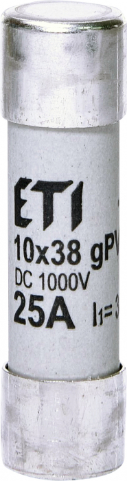 Siguranta fuzibila voltaica 25A CH10X38 gPV 1000V Eti 002625139 [1]