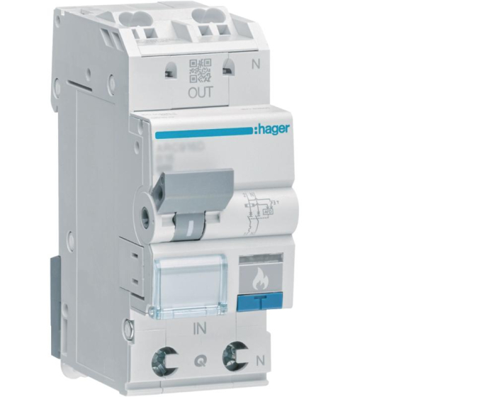 Siguranta MCB+AFDD cu detectie arc electric 1P+N 25A B 6KA Hager ARC925D [1]