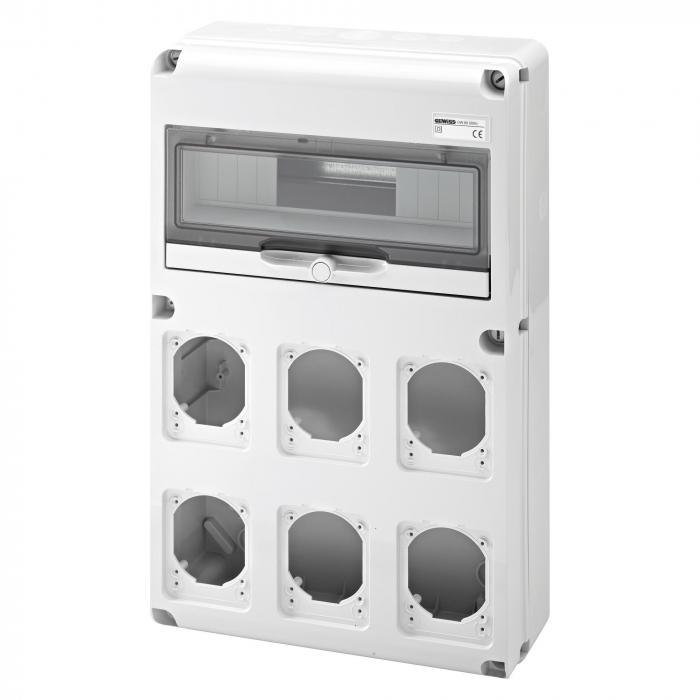 Tablou organizare Q-DIN 14M 6 prize IEC 16/32A Gewiss GW68008N [1]
