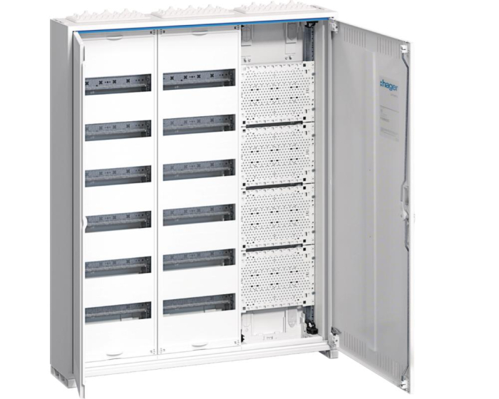 Tablou PT 144M (6x24) cu sectiune multimedia usa plina Hager FWB63K1 [1]