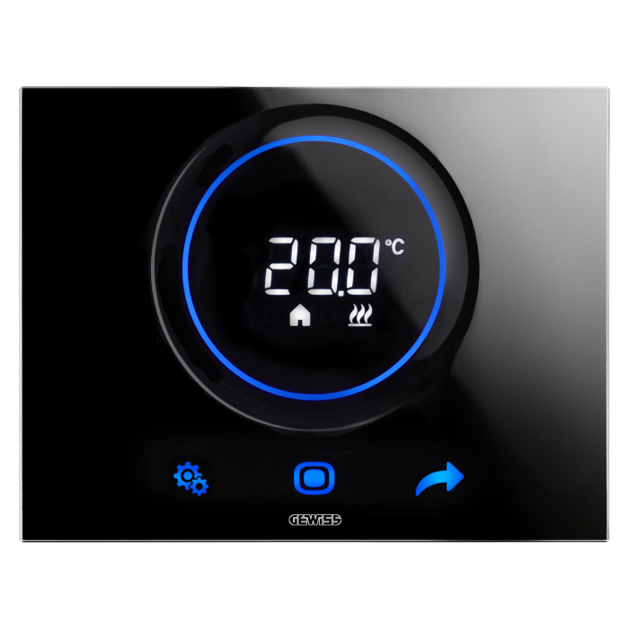 Termostat termo 3M ICE KNX Easy incastrat Gewiss Chorus negru GW16974CN [1]