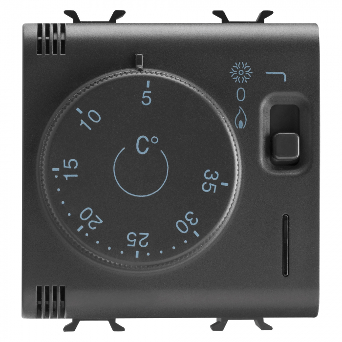 Termostat vara/iarna 2M Gewiss Chorus negru GW12705 [1]