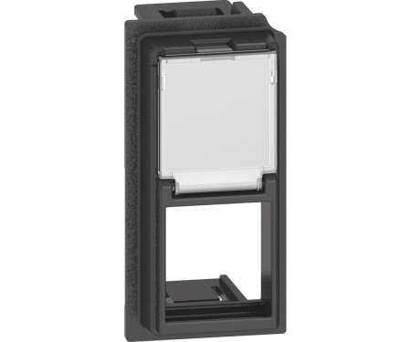 Prize si intrerupatoare - Adaptor Keystone RJ45 1M Living Now Bticino negru KG07K