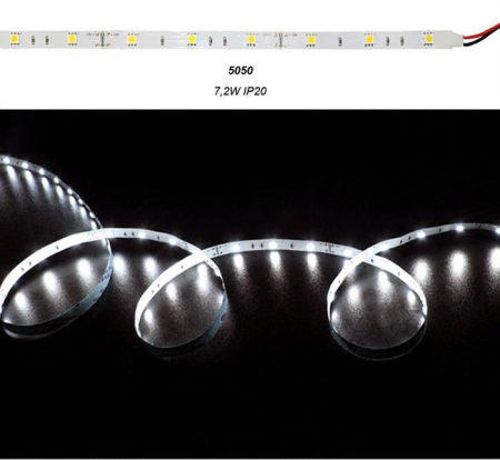 Banda led - Banda LED 7.2W/m 12V IP20 lumina rece Lumen Adeleq 05-080/rece