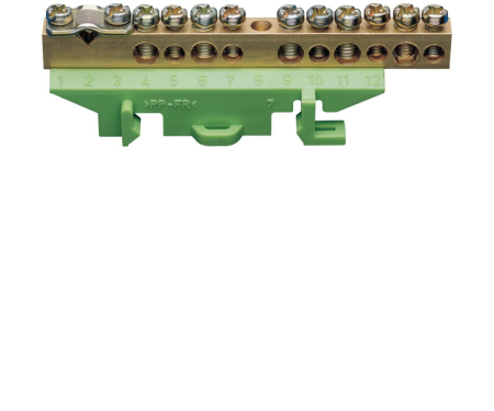 Distributie si comanda electrica - Bara PE 1X25-5X16-5X1O mm Hager KM11B